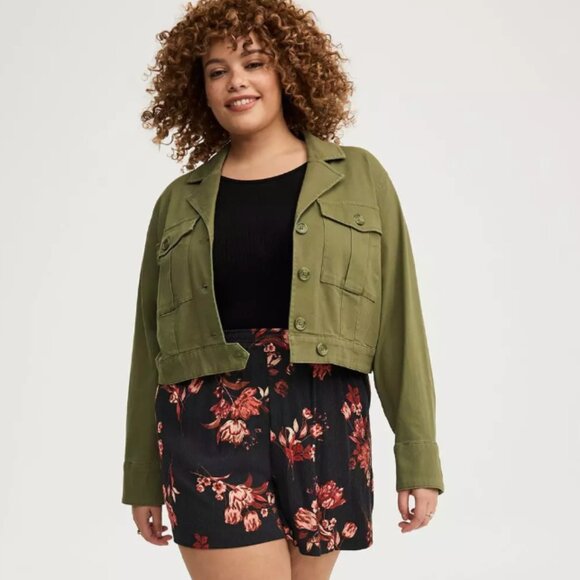 Torrid Twill Safari Jacket Size 2 - Picture 2 of 12